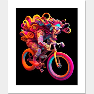 cycling animation Posters and Art